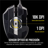 Corsair SCIMITAR RGB ELITE Ratón con Cable para Juegos MOBA/MMO - 18.000 PPP - 17 Botones Programables - Compatible con iCUE - PC, Mac, PS5, PS4, Xbox - Negro