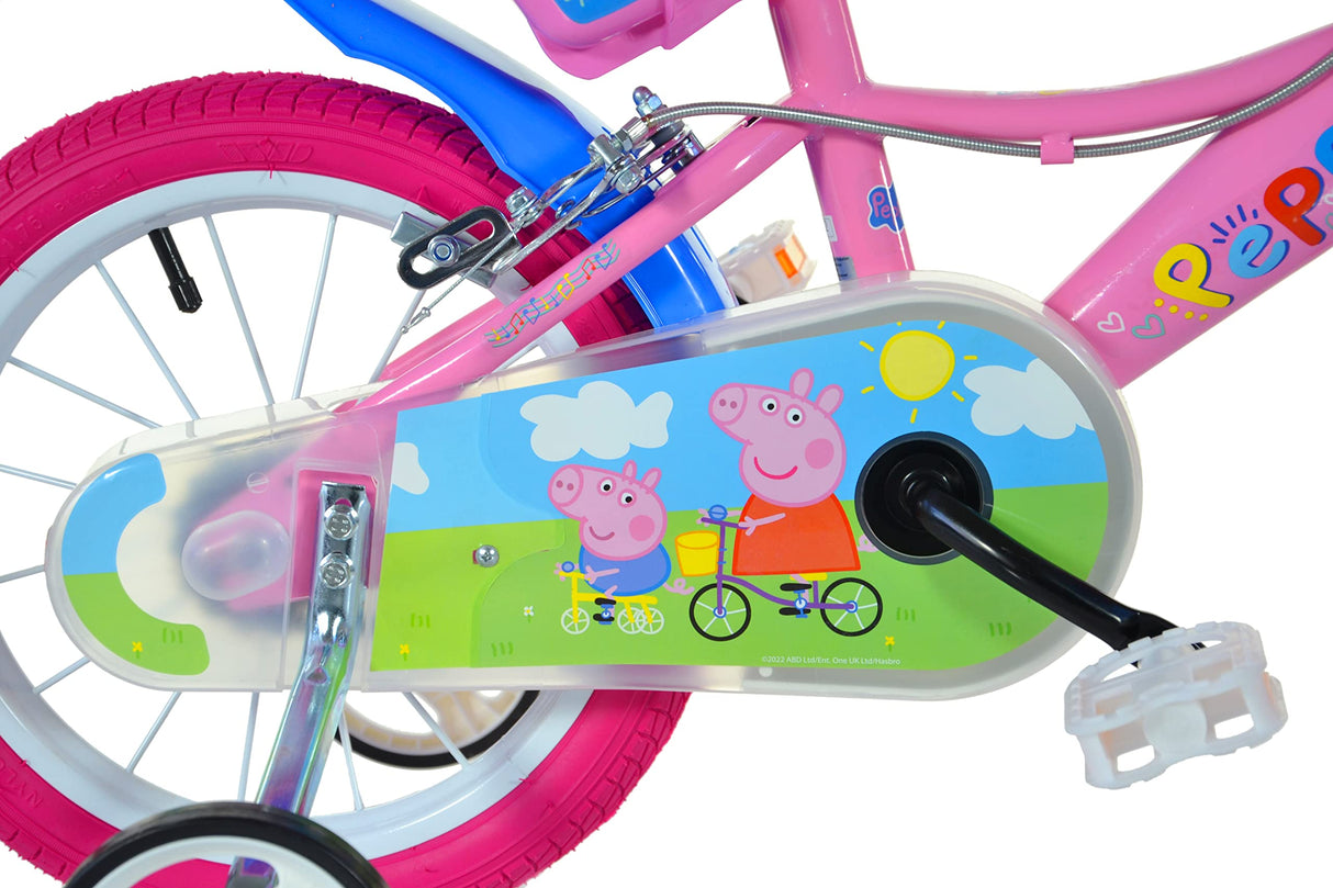 Peppa Pig Bicicleta 16"-5-7 Años Infantil, Bebés niñas, Rosa