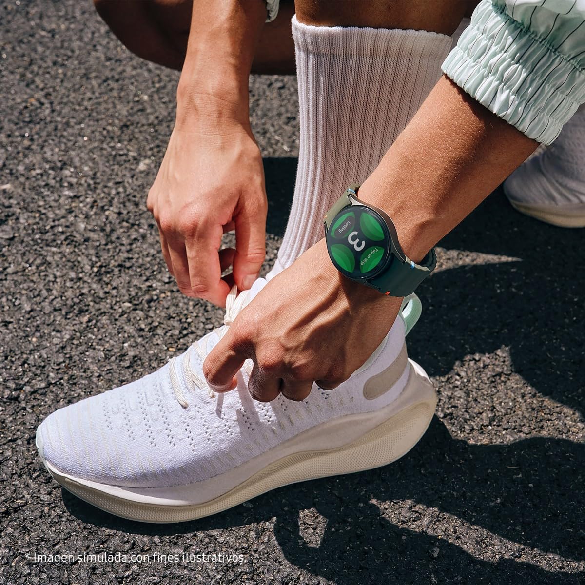 Samsung Galaxy Watch7 Bluetooth + Correa - Smartwatch 44mm, Control de Salud, Seguimiento Deportivo, Verde (Versión Española)
