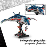 LEGO Marvel Quinjet de Vengadores: La Era de Ultrón - Avión de Juguete de Superhéroes con Moto y 5 Minifiguras inc. Iron Man, Viuda Negra y Ojo de Halcón - Regalo para Niños y Chicos de 12+ Años 76325