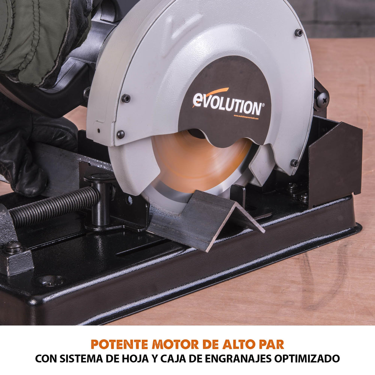 Evolution - Sierra tronzadora multimaterial Rage 4, corta madera, metal y plástico,