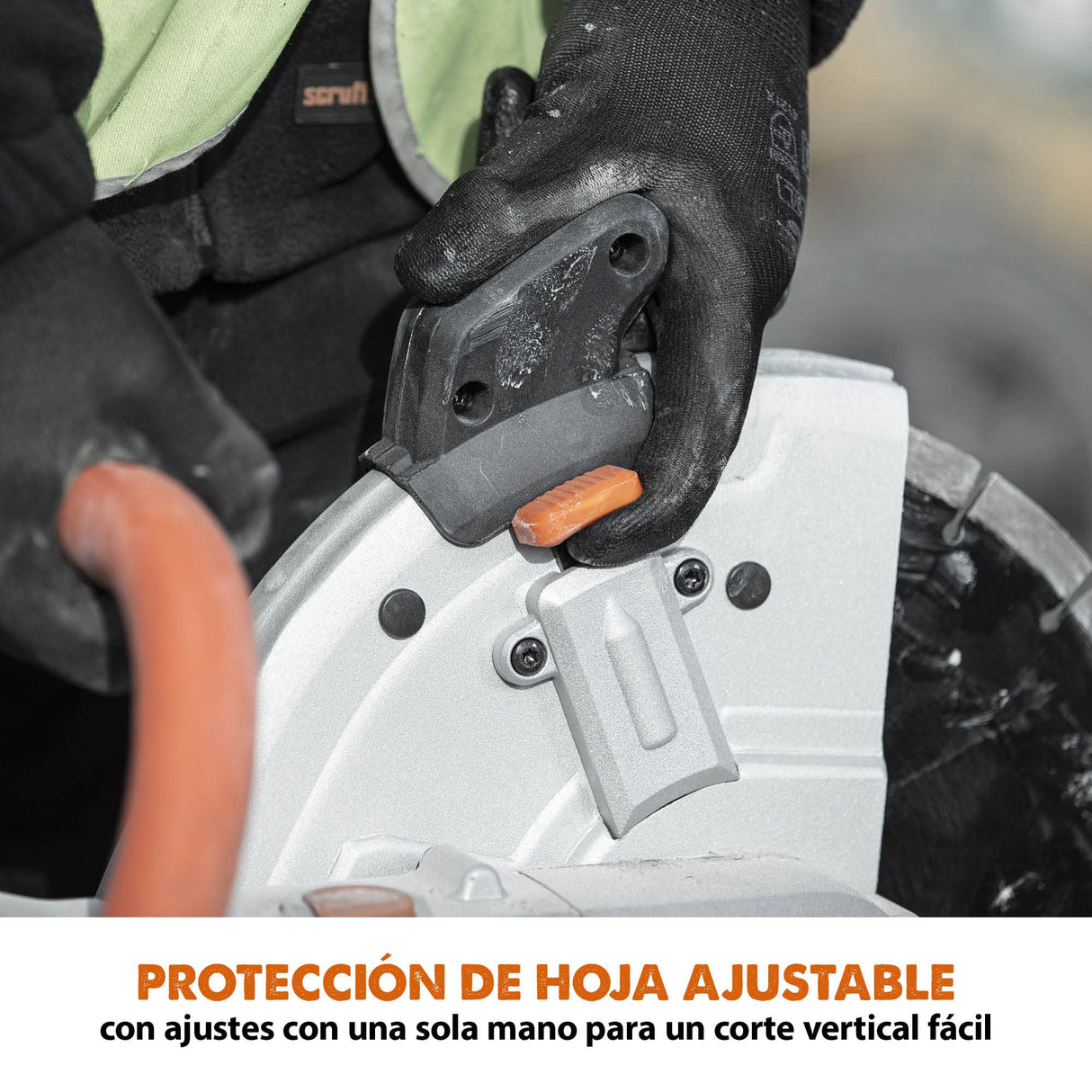 Evolution R300DCT Sierra para hormigón de 300 mm de Evolution: motor de 2400 W, sin gasolina, corte de 115 mm, incl. hoja de diamante para mampostería