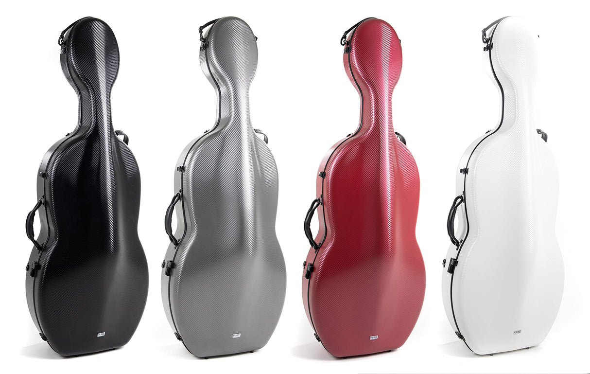 Gewa PS353126 Estuche Cello Policarbonato 4.6, 4/4 Gris Rolly