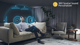 Sony WLA-NS7 Transmisor Bluetooth inalámbrico Que Activa el Sonido Dolby Atmos en Algunos Modelos de Auriculares y Neckband Sony, Negro
