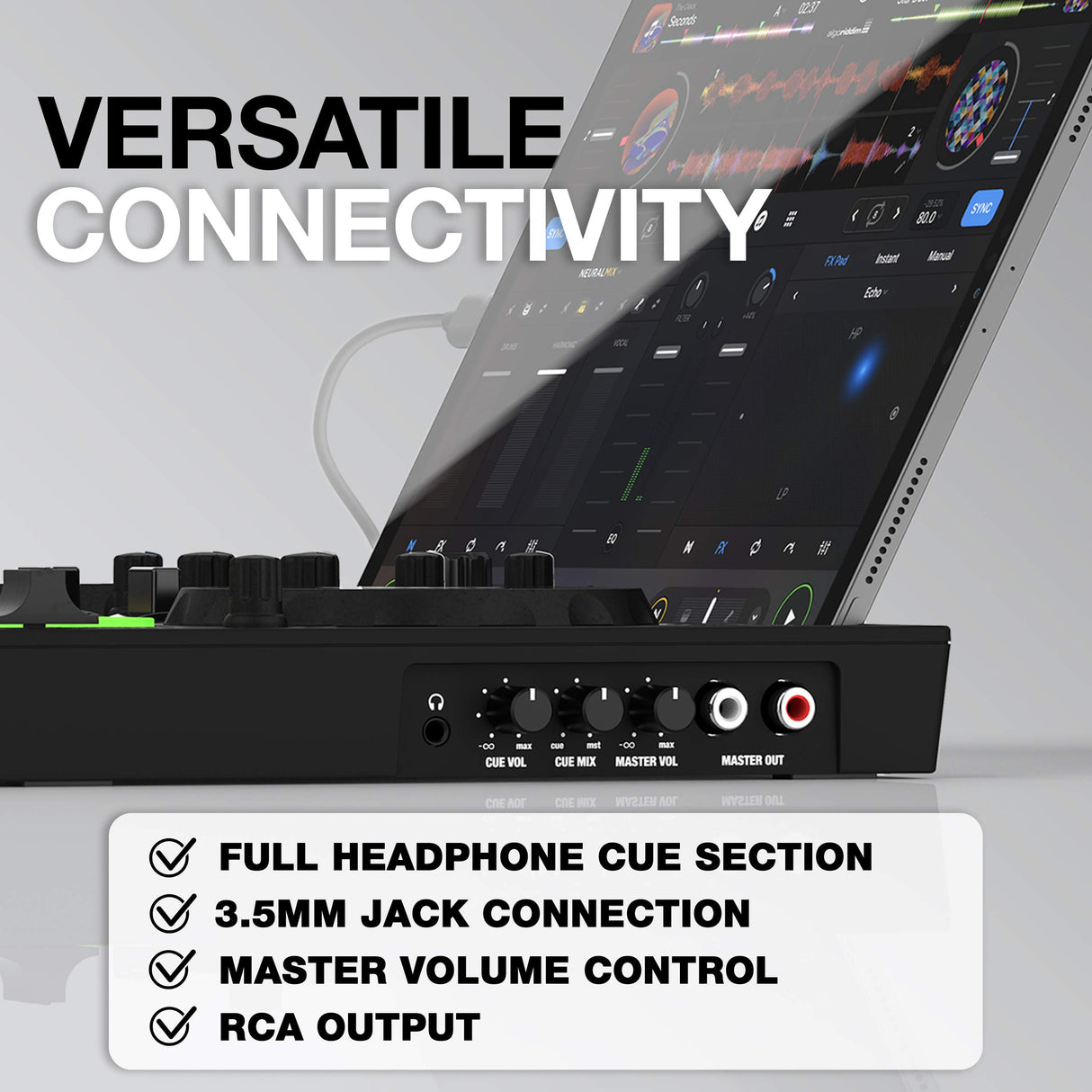 Reloop Buddy Controlador DJ de alto rendimiento y muy compacto para el software djay en todas las plataformas iOS, Mac, PC, Android, iPadOS