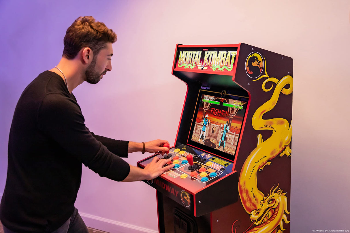 Arcade1UP MORTAL KOMBAT LEGACY 14 GAMES Wifi ENABLED ARCADE MACHINE