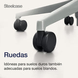 Steelcase SILQ Silla con Respaldo de mirlo/mirlo y Funda Negra