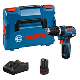 Bosch Professional 12V System GSB 12V-35 - Taladro percutor a batería (Brushless, 35 Nm, 1750 rpm, 2 baterías x 3.0 Ah, L-BOXX)