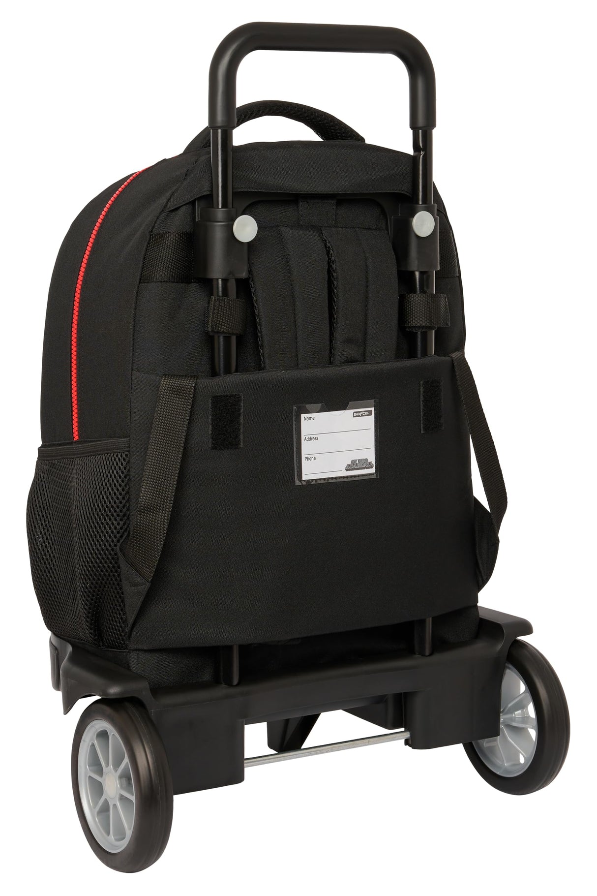 Safta MY Hero Academia - Mochila Grande con Ruedas, Compact Evolución, Extraíble, Ideal para Niños de Diferentes Edades, Cómoda y Versátil, Calidad y Resistencia, 33x22x45 cm, Color Negro