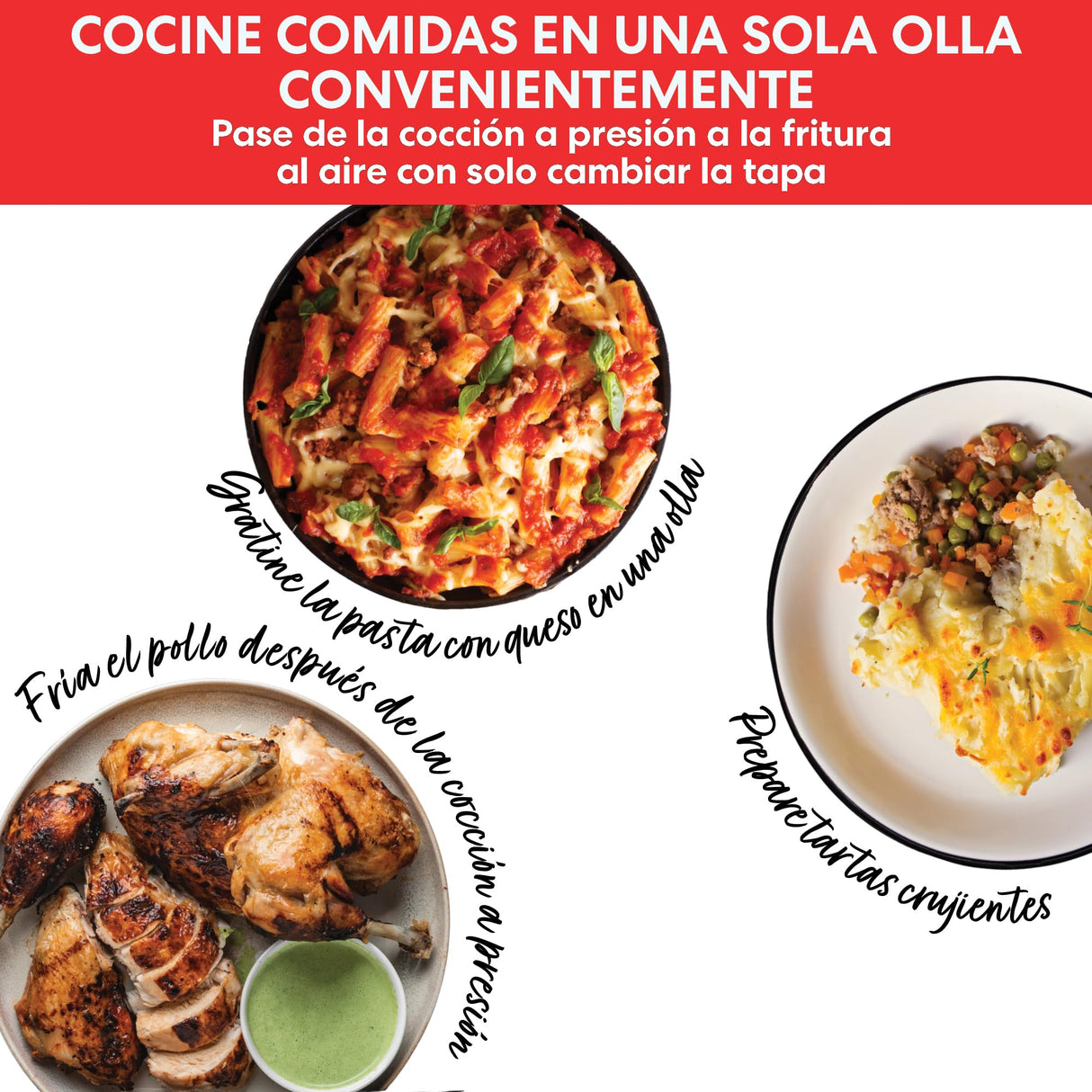 Instant Pot Pro Crisp 11 en 1 Olla Eléctrica a Presión Multiusos con Función de Freidora de Aire, Vaporera, Cocción Lenta, Parrilla, Sous Vide, Deshidratadora, 7,6 L, Acero inoxidable