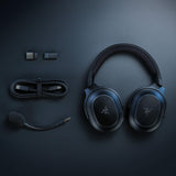 Razer Barracuda X Chroma - Auriculares inalámbricos para Juegos multiplataforma con 6 Zonas Chroma RGB (SmartSwitch Hyperspeed y Bluetooth, Altavoces de 40mm, micrófono Desmontable) Negro