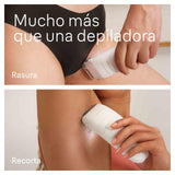 Braun Silk-épil 7, Depiladora Eléctrica Mujer Para Una Eliminación Del Vello Fácil, Depilación En Seco Y En Mojado, Con Cabezal De Rasuradora, Piel Suave Duradera, 7-030, Blanco/Flamenco