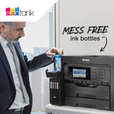 Epson Botellas de Tinta Originales EcoTank de la Serie 113 Colores Cian, Magenta, Amarillo y Negro