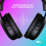 HyperX Cloud II Core Wireless - Auriculares gaming para PC, DTS Headphone:X audio espacial, almohadillas viscoelásticas, Negro