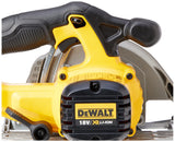 DeWalt DCS391N-XJ - Sierra circular XR 18V, diámetro de165 mm y 55 mm de profundidad sin cargador/batería, Arándano