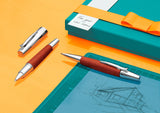 Faber-Castell 138382 - Portaminas E-motion - Cuerpo en Madera de Peral - Mina de 1.4 mm - Graduación B - Marrón Coñac