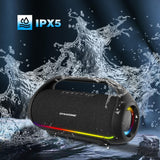 DYNASONIC S90 - Altavoz Bluetooth portatil IPX5 Waterproof. Altavoz Exterior inalambrico. Wireless Stereo. Reproductor de Sonido Potente. Micro-SD, USB.