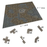 Battle Systems - Terreno Modular de Ciencia ficción para Juegos 3D miniaturas y Figuras de 28 mm a 35 mm - No Requiere Pintura - Juego de Guerra de alienígenas de Ciencia ficción -