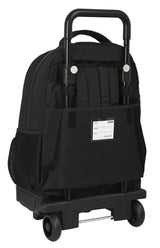 Blackfit8 Zone - Mochila Grande con Ruedas, Compacta, Extraíble, Ideal para Niños de Diferentes Edades, Cómoda y Versátil, Calidad y Resistencia, 33x22x45 cm, Color Negro