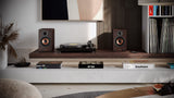 Sharp CP-SS30(BR) Pareja Altavoces estantería Activos 2vías, 60W RMS (2x30W) Carcasa Madera, Bluetooth v5.0, USB, óptica, Auxiliar, RCA, Ajuste Graves y Agudos, Rejilla extraíble, Mando a Distancia.