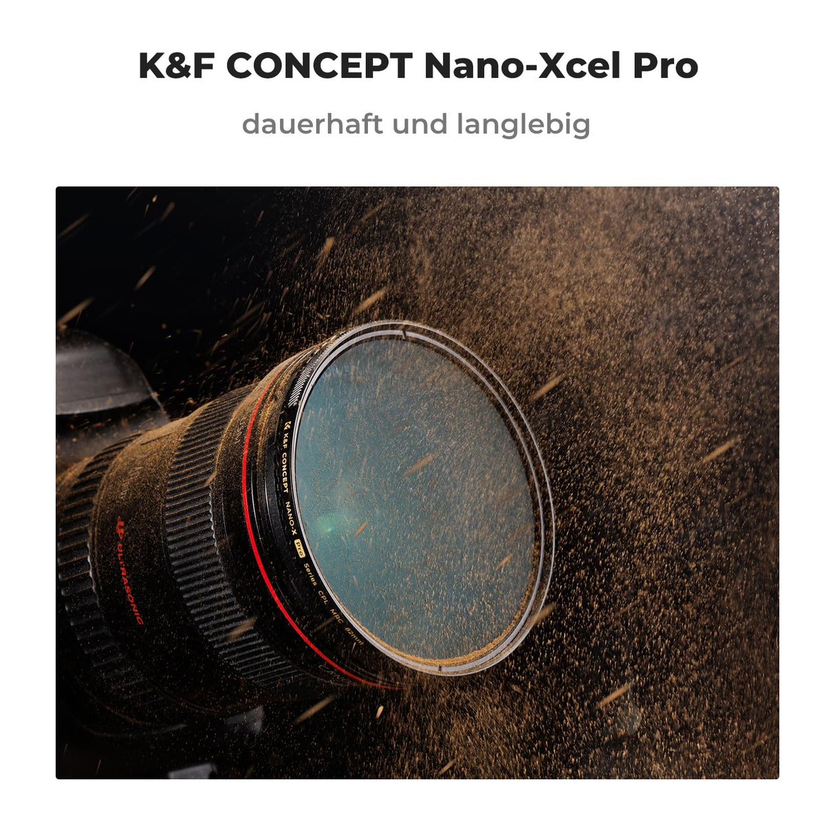 K&F Concept Filtro polarizador de 77 mm, Filtro CPL, Cristal óptico Fino, Marco de latón HD, Filtro polarizador para Objetivo Sony Canon Nikon Fujifilm de 77 mm, Nano-Xcel Pro