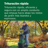 Bosch Home and Garden desmenuzadora de jardín con turbina AXT 25 TC (2500 W; apta para madera y residuos duros jardín; incluye guantes caja recogida integrada 53 L; en embalaje cartón)