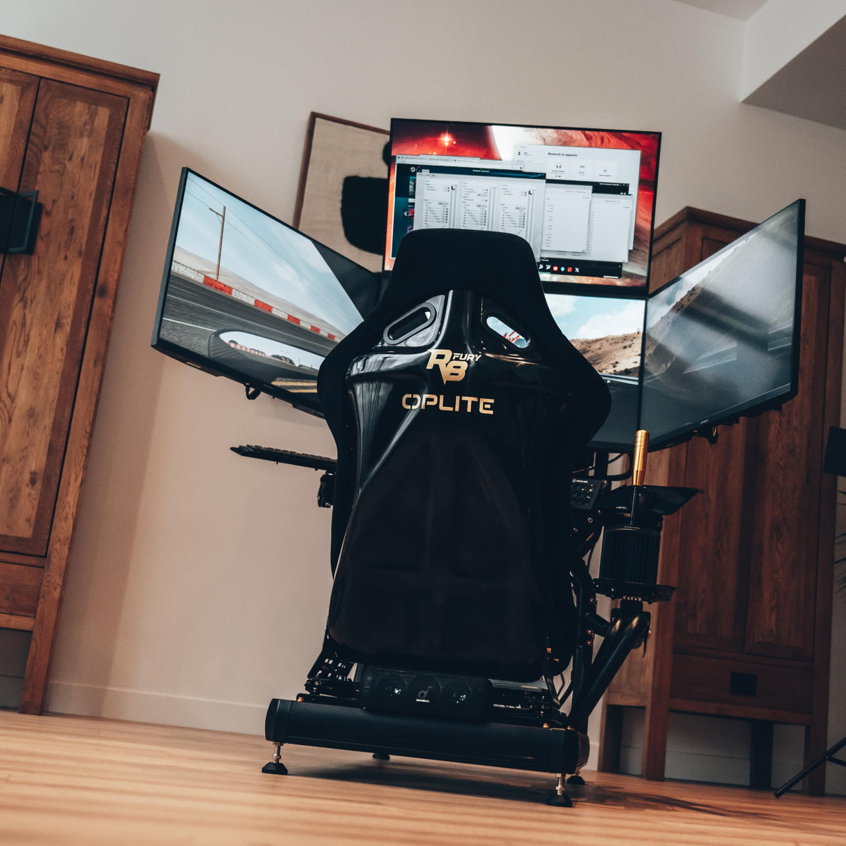 OPLITE R8 on Top Monitor Mount Black - Soporte de Monitor Superior