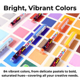 Karin Decobrush MASTER Set 84 unidades (color: básico, pasión, violetblue, nature, nude, gris, pastel), KAR29C10