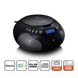 Lenco SCD-341BK - Boombox con Radio Dab+/ FM y Bluetooth, Color Negro