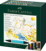 Faber-Castell - 162030 Pack 30 Colores Pitt Artist Pen Dual Marker - Tinta China.
