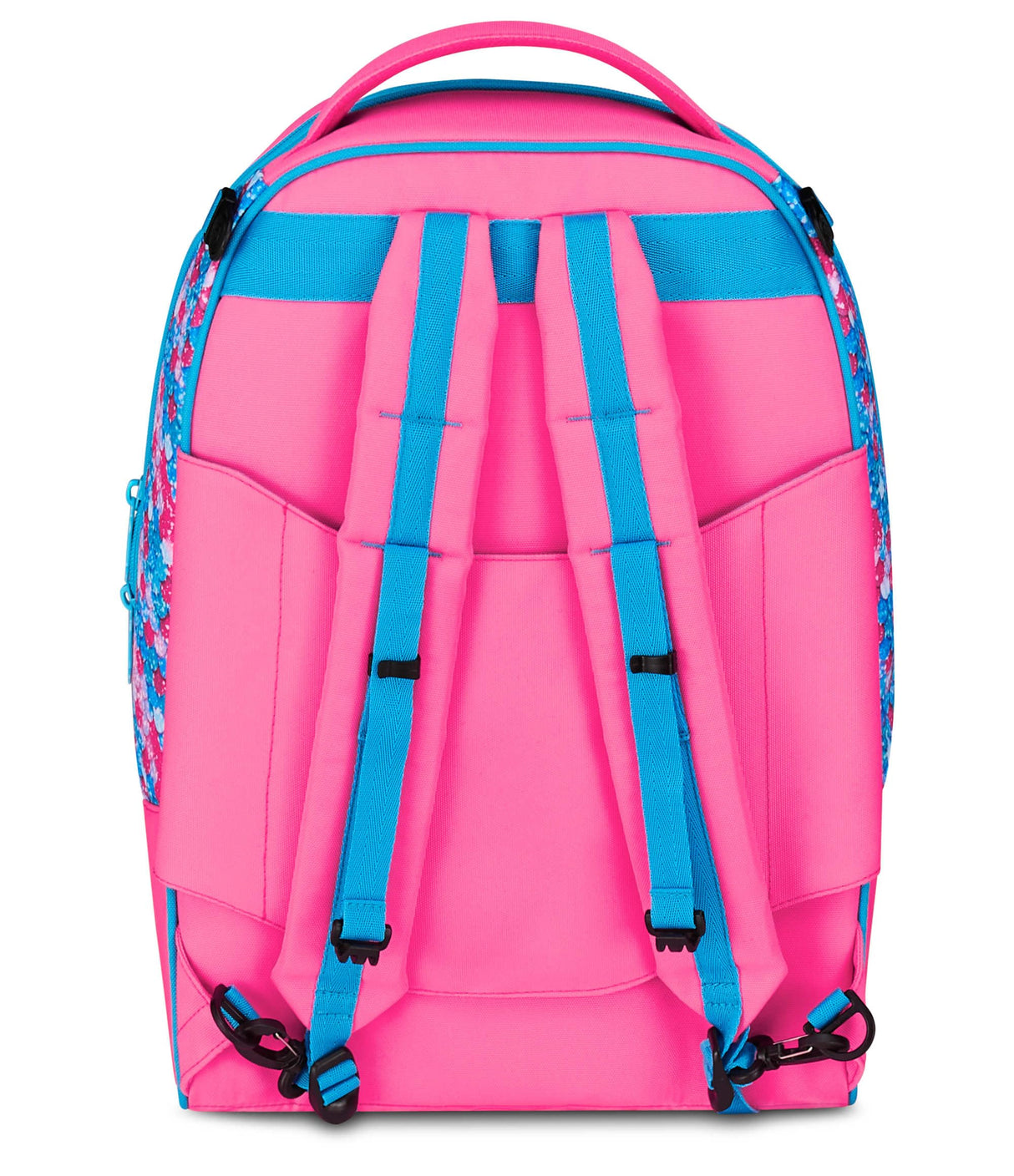 Seven Mermaid Magic - Carro escolar Jack de 3 ruedas, fucsia, mochila con carro desmontable de 33 litros, para escuela primaria y secundaria, niña, fucsia, Talla única, Casual