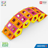 Geomag Classic Masterbox, Juego de Bloques de Construcción Magnéticos para Niños, Juguete Magnético, Colección Verde de Plástico 100% Reciclado, Edad 3-99 Años, 388 Piezas