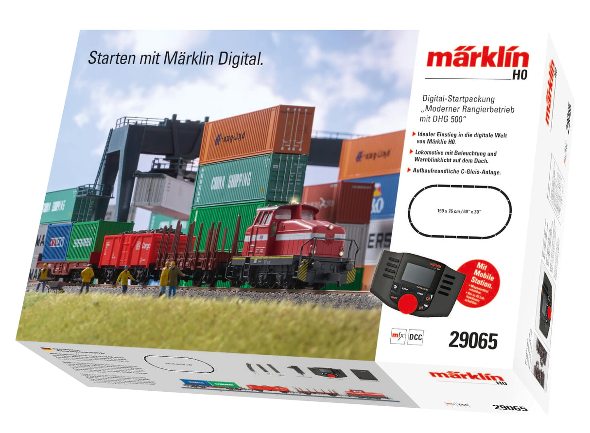 Märklin 29065 Kit de Inicio Digital H0 Modo de maniobra Moderna con DHG 500"