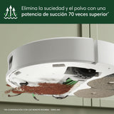 iRobot Roomba Plus 505 Combo con Base AutoWash multifunción y autolimpiable, mopas DualClean con PerfectEdge, PrecisionVision IA, Clearview Pro LiDAR, Secado Aire Caliente mopas, 75 días autovaciado_B