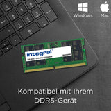 Integral 64GB Kit (2x32GB) DDR5 RAM 4800MHz SODIMM Módulo de memoria para laptop, notebook, MacBook