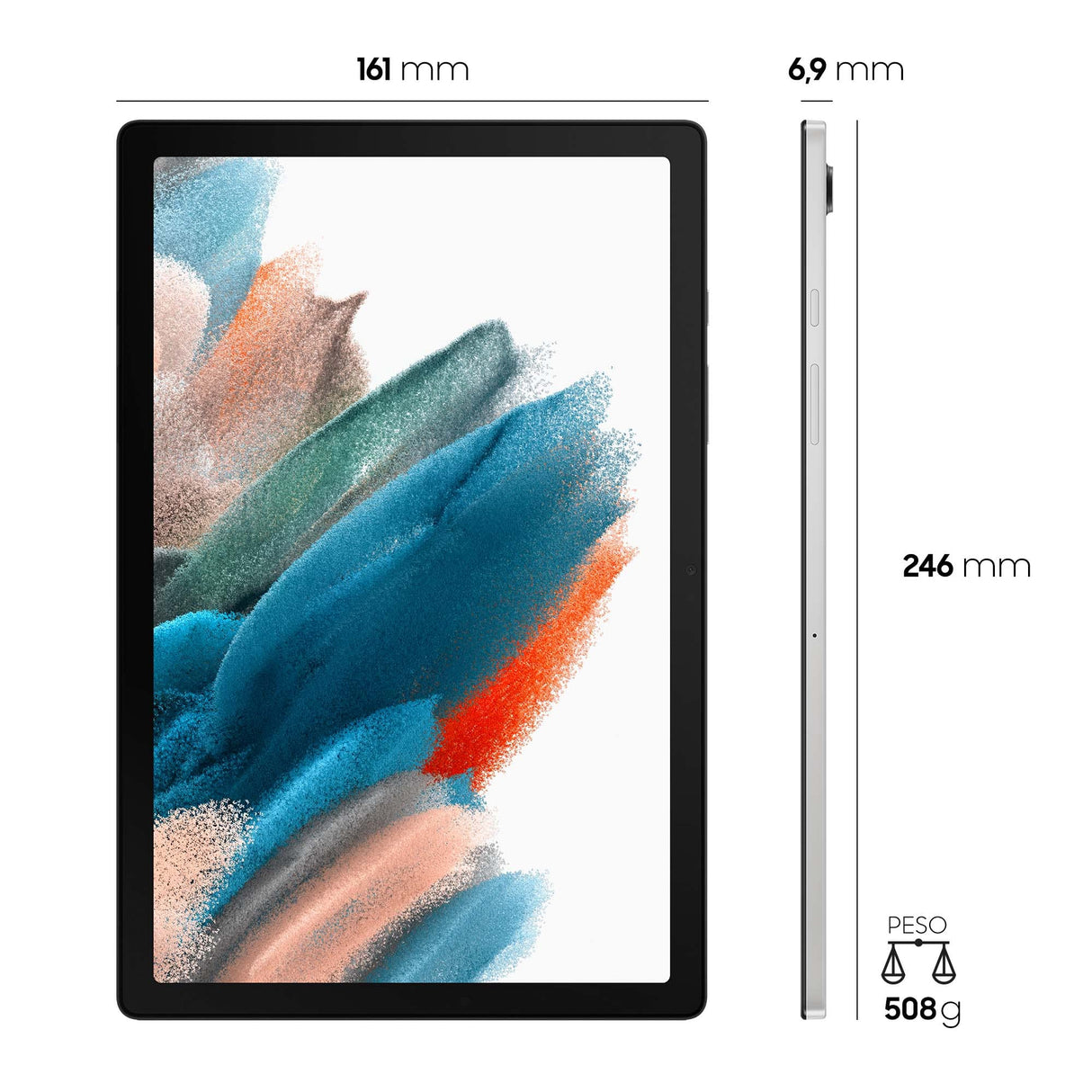 Samsung Galaxy Tab A8 Android Tablet 10.5 Pulgadas Wi-Fi RAM 3GB 32GB 11 Plata [versión italiana] 2022