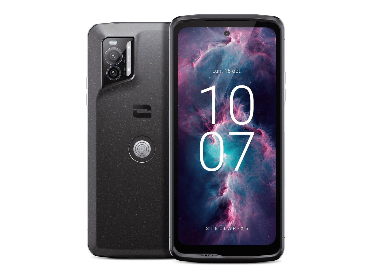 Crosscall Smartphone Stellar-X5 (Pantalla 6,5", 128GB, Dual Nano SIM, 50 MP, 4G, Android), Negro