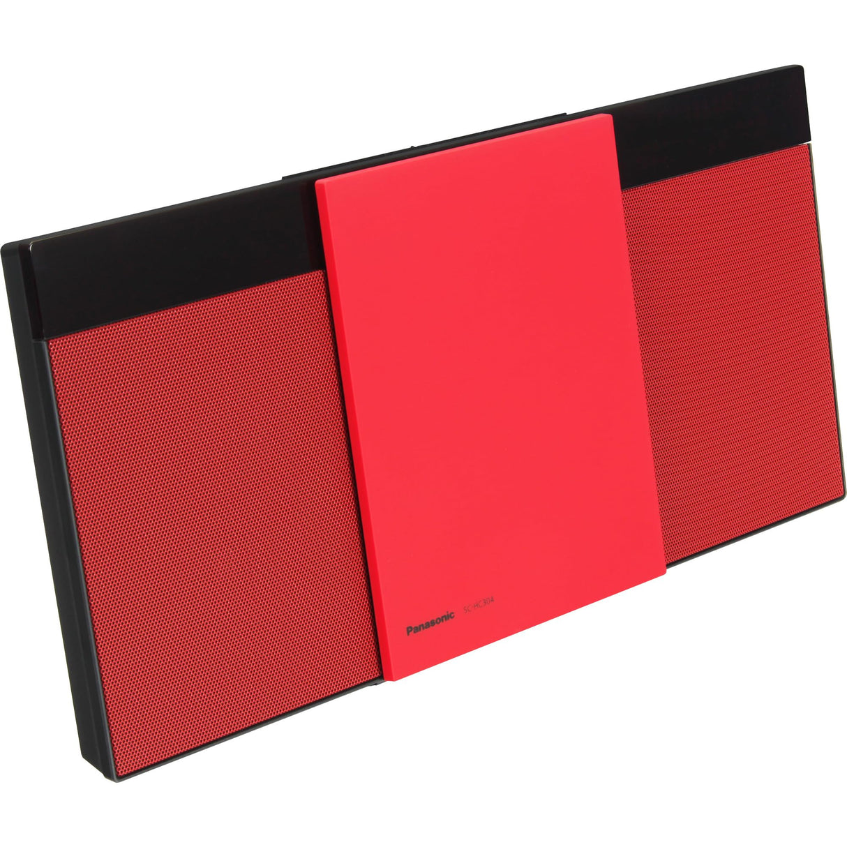 Panasonic SC-HC304EG-R - Estéreo de diseño con Digital Dab+ (Bluetooth, FM, CD, Micro con 20 W RMS), Color Rojo