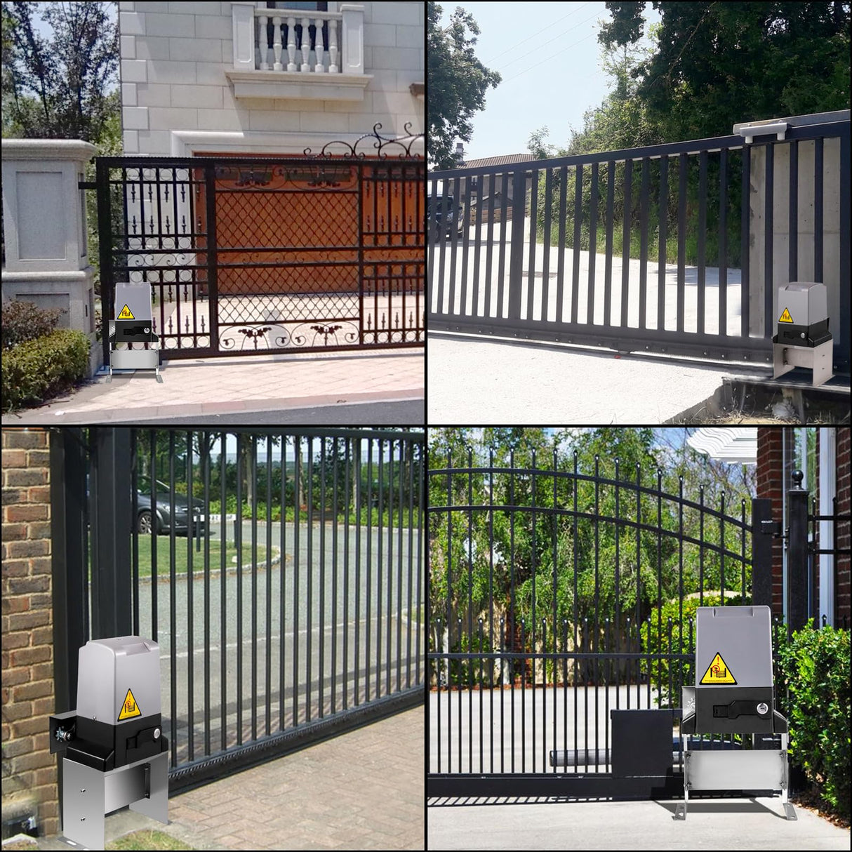 VEVOR Abridor Automático de Puerta Corredera 1497 kg Apertura de Puerta con Mando a Distancia Puerta Enrollable de Entrada Mando a Distancia 70 m 4 Controles Remotos y Control APP Abridor de Puerta