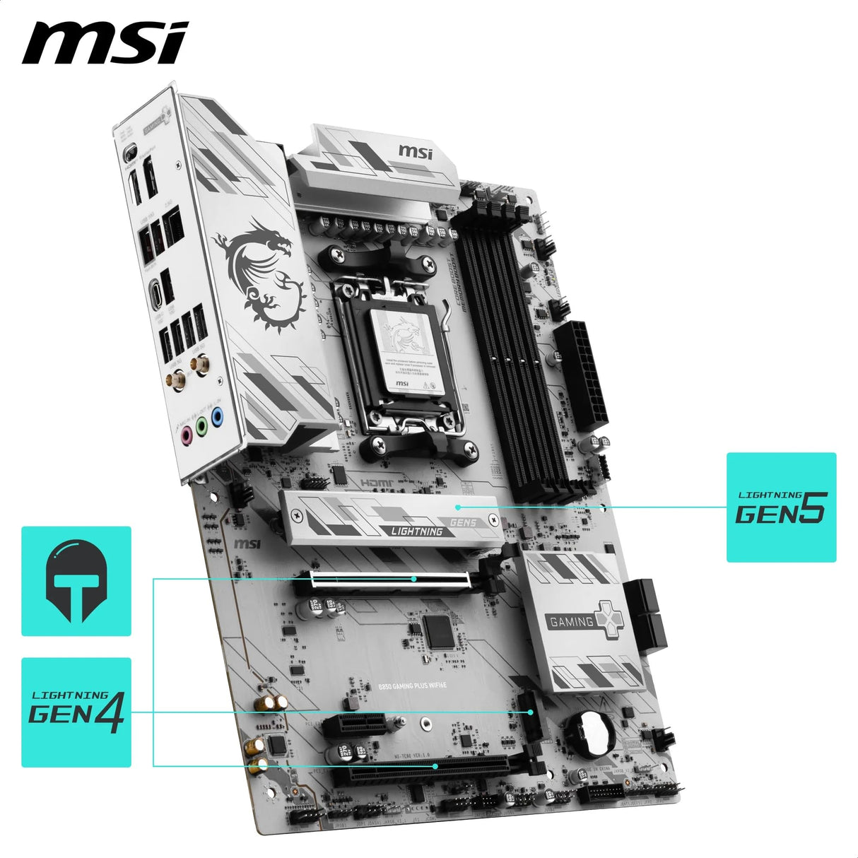 MSI B850 Gaming Plus WiFi6E DDR5 AM5 7E80-001