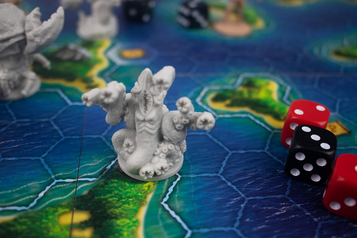 Skull Tales: ¡A Toda Vela!, Juego de Mesa, Juego de 1 a 5 Jugadores, Juego Cooperativo, Juego Narrativo, Ameritrash, Juego de Miniaturas, Temática de Piratas, Mecánica Crawler, Edad +10 Años