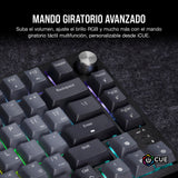 CORSAIR K65 PLUS WIRELESS 75% RGB Teclado Mecánico para Juegos Intercambiable en Caliente - Interruptores Lineales Rojos CORSAIR MLX Prelubricados - Insonorización - Teclados PBT - QWERTY ES - Negro