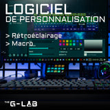 The G-Lab Clavier Gaming filaire Low PROFIL Switch Rouge - RGB - Logiciel de personnalisation - Design Slim et robuste