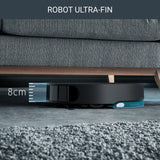 Rowenta X-Plorer Serie 130 AI - Robot aspirador 4 en 1 con función de limpieza, láser + sistema de navegación por cámara, 4 modos de limpieza, 120 min de autonomía, 3 horas de carga, depósito de polvo