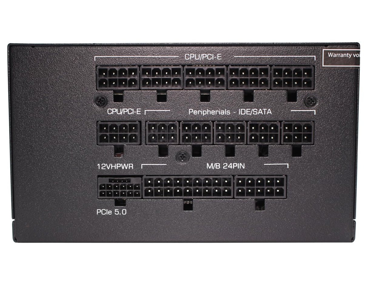 Xilence XP1050MR9.2 - Fuente de alimentación para PC (1050 W, ATX 3.0 PCI-E Gen 5.0, 80+Gold, Full modular, Gaming, elegantes cables planos, 1x20+4PIN, 1x8PIN, 1xVHPWR, 3xPCI-E 6+2PIN, 4xIDE, 12xSATA,