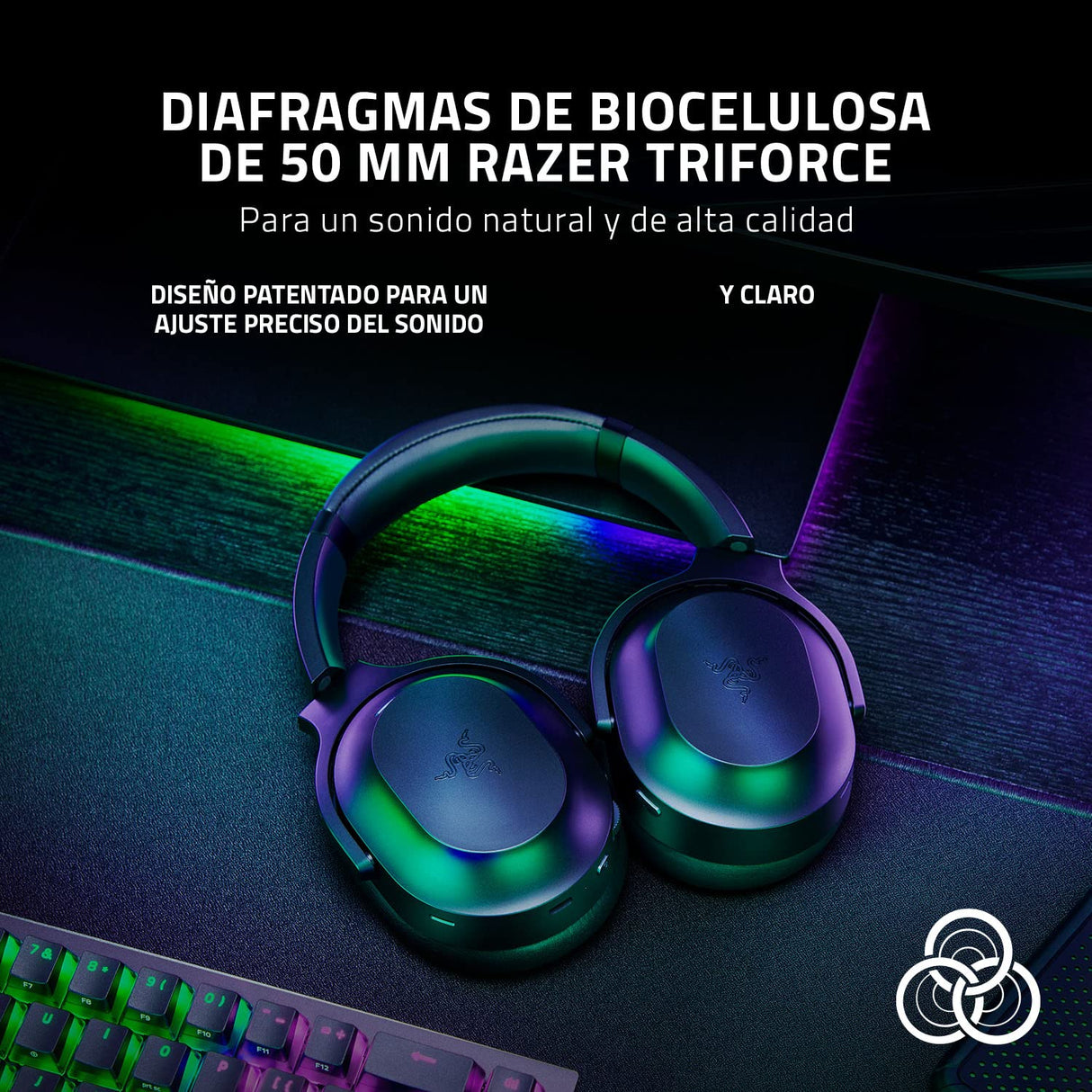 Razer Barracuda Pro - Auriculares inalámbricos para juegos con ANC híbrido (Amplificador Audio Acromático THX, SmartSwitch Dual Wireless, Controladores TriForce 50mm) Negro