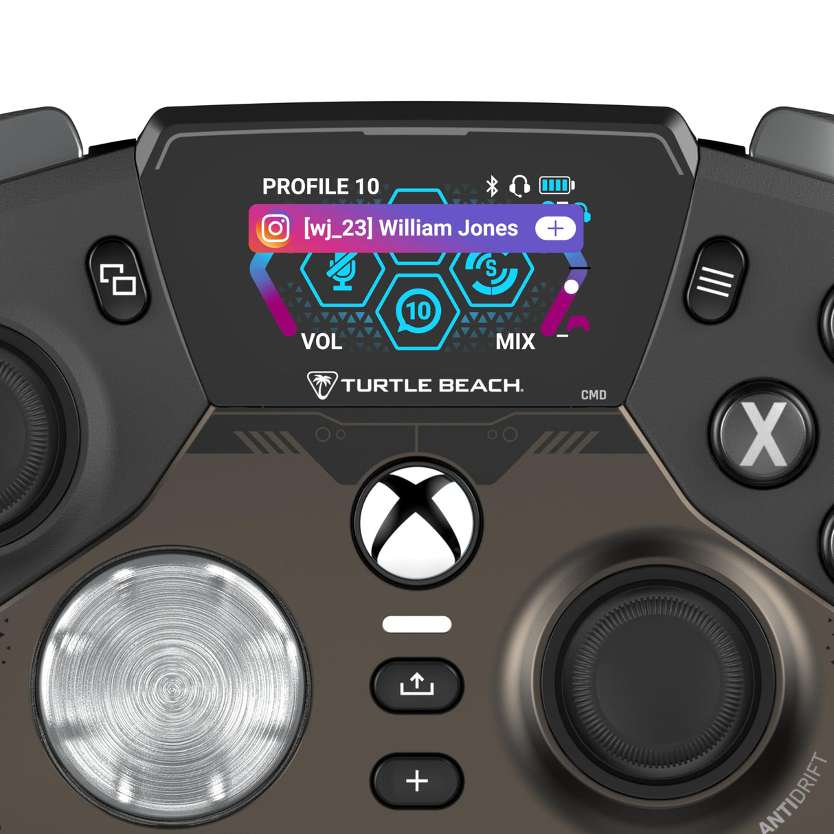 Turtle Beach Stealth Ultra Controlador de Juegos Inalámbrico con Base de Carga Rápida, Gatillos Ajustables y Pantalla de Comando para Xbox Series X|S, Xbox One y PC [con Licencia Oficial para Xbox]