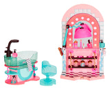 L.O.L. Surprise! LOL Surprise Shine On Salon & SPA - con más de 65 sorpresas - con Luces y Agua - Incluye una Cascada Real, un Espejo Iluminado y un Juego Completo de 360° - Edad: 4+ años