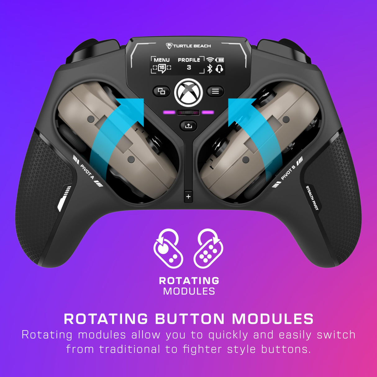 Turtle Beach Stealth Pivot Mando de juego inteligente inalámbrico para Windows 10/11