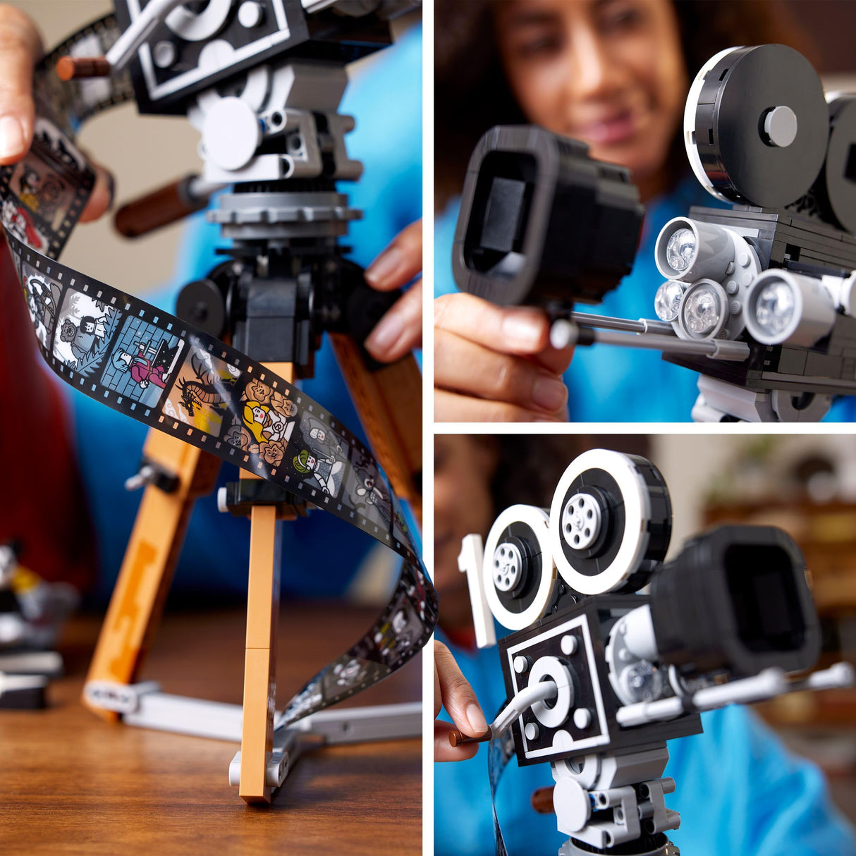 LEGO | Disney Cámara en Homenaje a Walt Disney, Set Conmemorativo, Maqueta para Construir para Adultos con las Minifiguras de Mickey y Minnie Mouse, Bambi y Dumbo, Regalo Coleccionable para Fans 43230